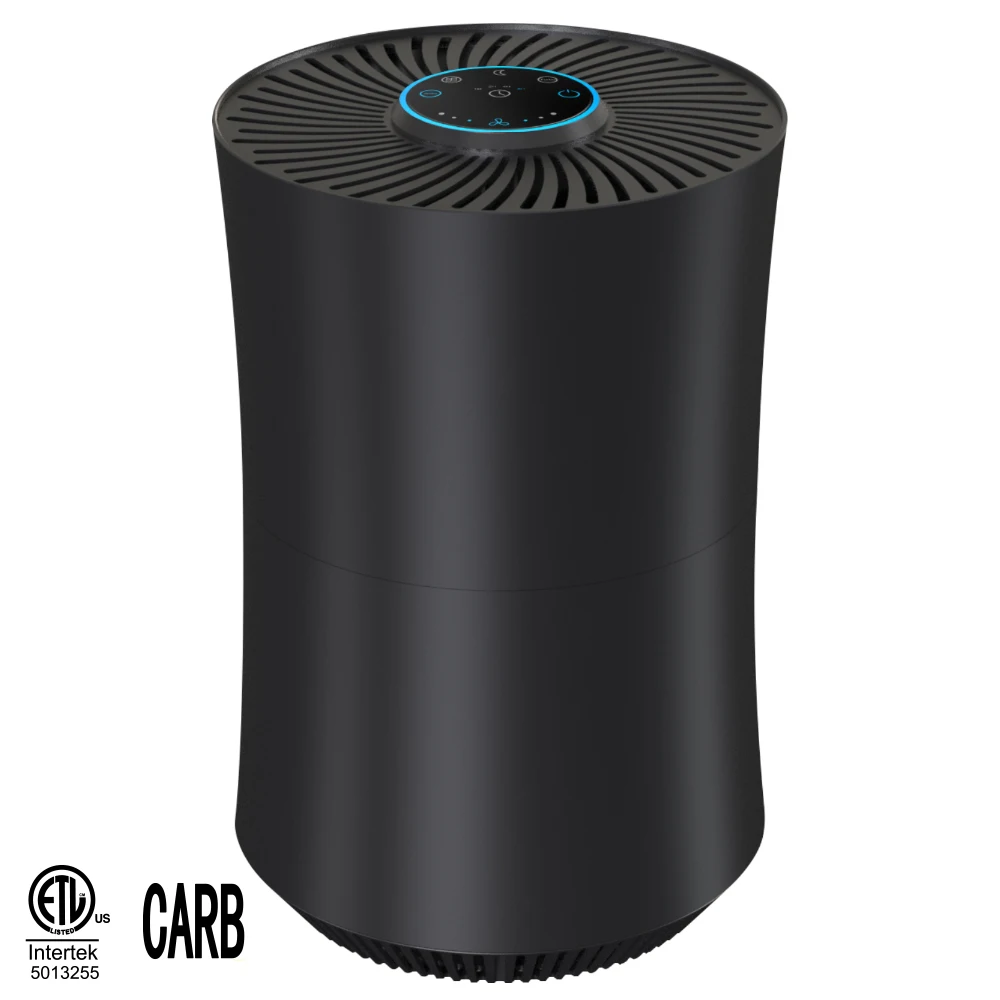 Intelligent touch panel air scrubber quiet sleep desktop tower air purifier