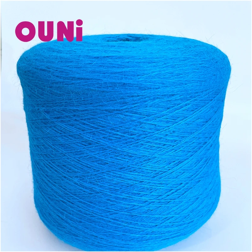 Wholesale  Luxurious puffy  Chunky Crochet Knitting  80 fluffy angora nylon Yarn  color white in 50 g  to knit  angora pullover