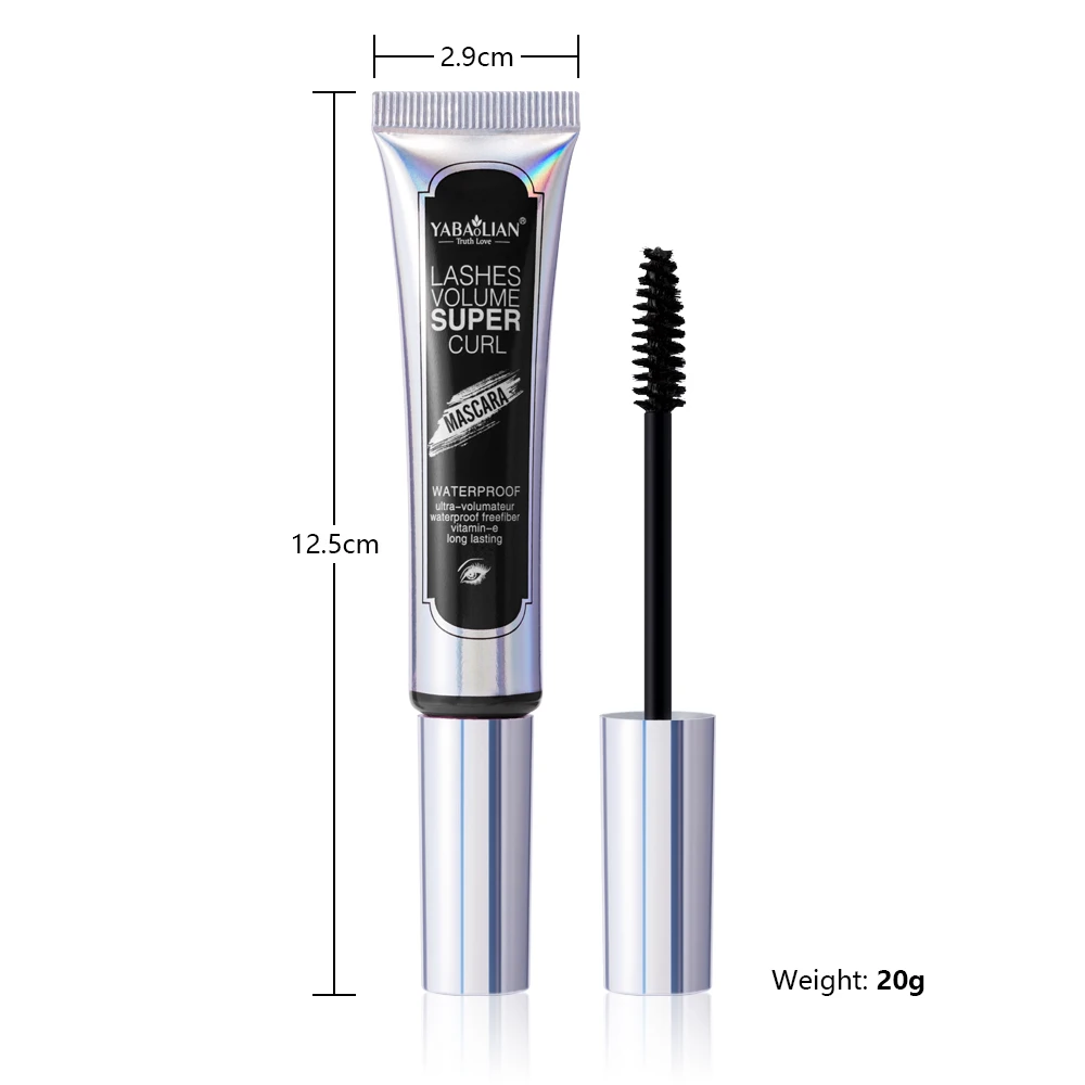 Private Label  Pure Vegetable Waterproof Durable Mascara Thin Curl. Black Long Lasting Natural Fashionable Mascara