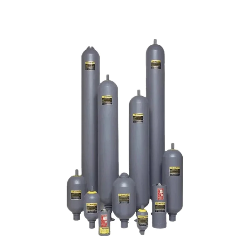 NXQ Series Hydraulic Bladder Accumulators Threaded Flanged Connection Metal Packaging Sizes 200/180/160/150/125/100/80/63 Models