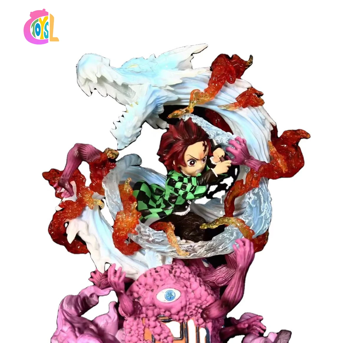 Hot Sale Kamado Tanjirou Demon Slayre Statue Toys PVC Model Action Cartoon Doll Collection Decoration Anime Figures