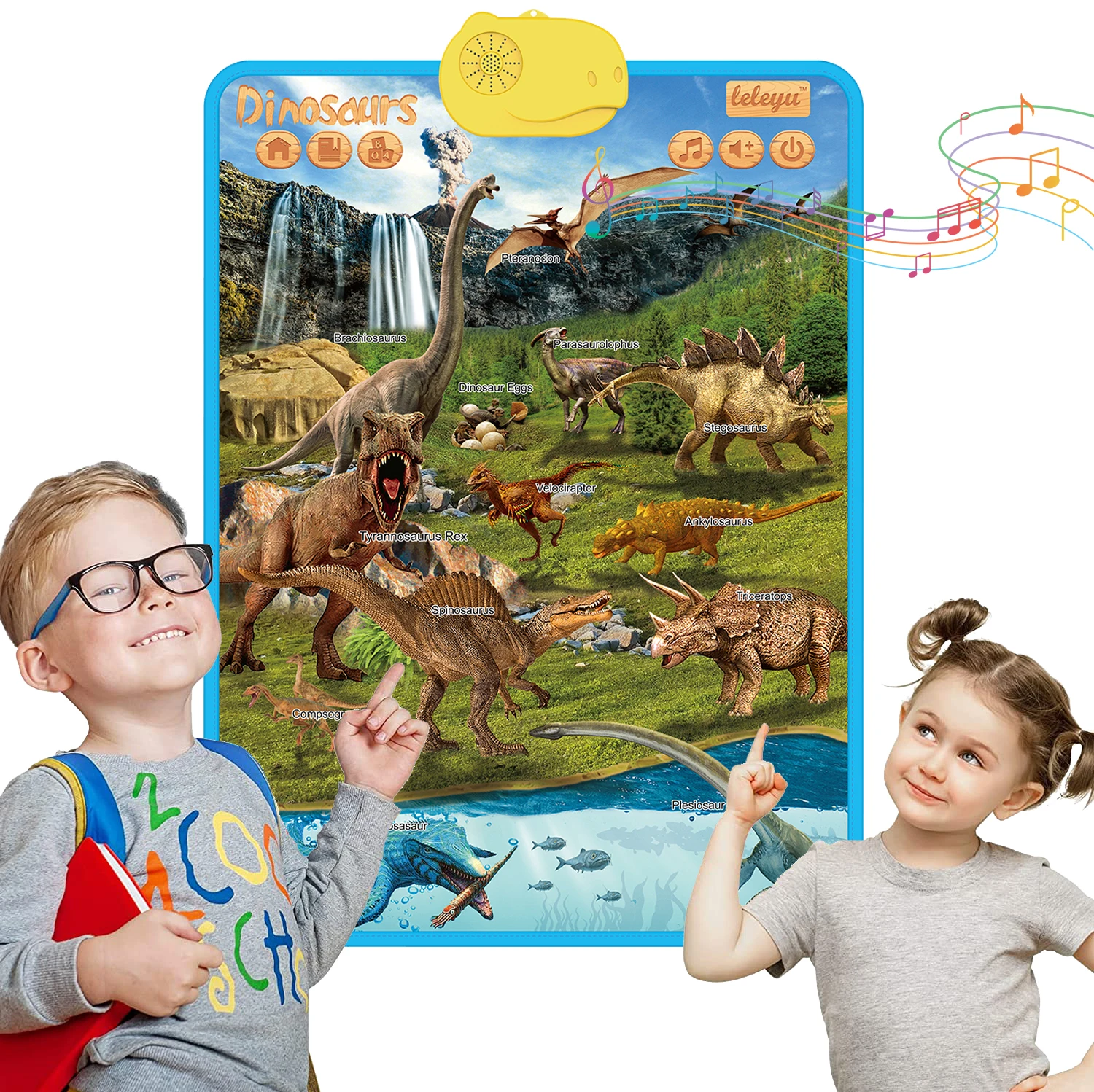 Kids Educational Toy Talking Poster Learn Dinosaurs Chart Sound Book Music Toy for Children