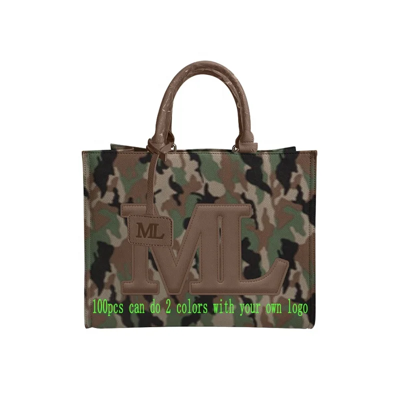 Популярные Маленькие Ручные Сумки из искусственной кожи для женщин, женские сумки-тоут с индивидуальным принтом логотипа