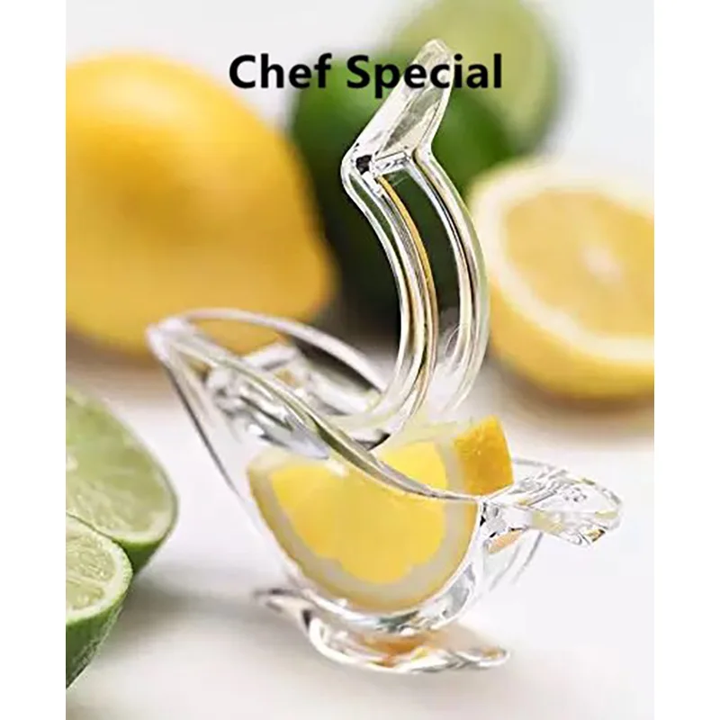 Kitchen Accessories portable manual Press lemon juicer home fruit store transparent lemon juicer Slice Squeezer
