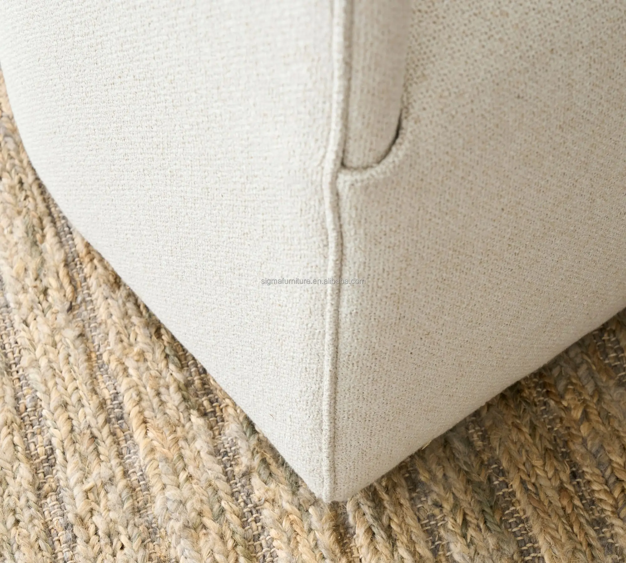 Best selling new design cheap nordic upholstered white barrel back slipcover dining chair