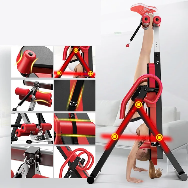 ZHOYA SPORT Hot Sale Multifunctional Inversion Chair Exercise Equipment Adjustable Stretching Machine Inversion Table Handstand