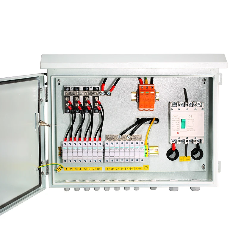 High Quality Ip65 Cheap Pv Solar Junction Box String Combiner 8 input 1 output pv string combiner box