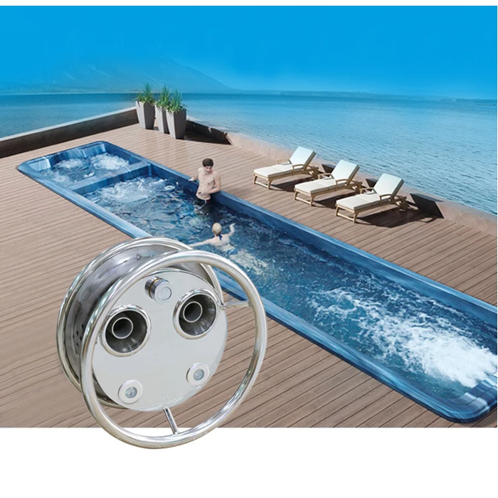 Stainless steel swim water jet swimming system for pool