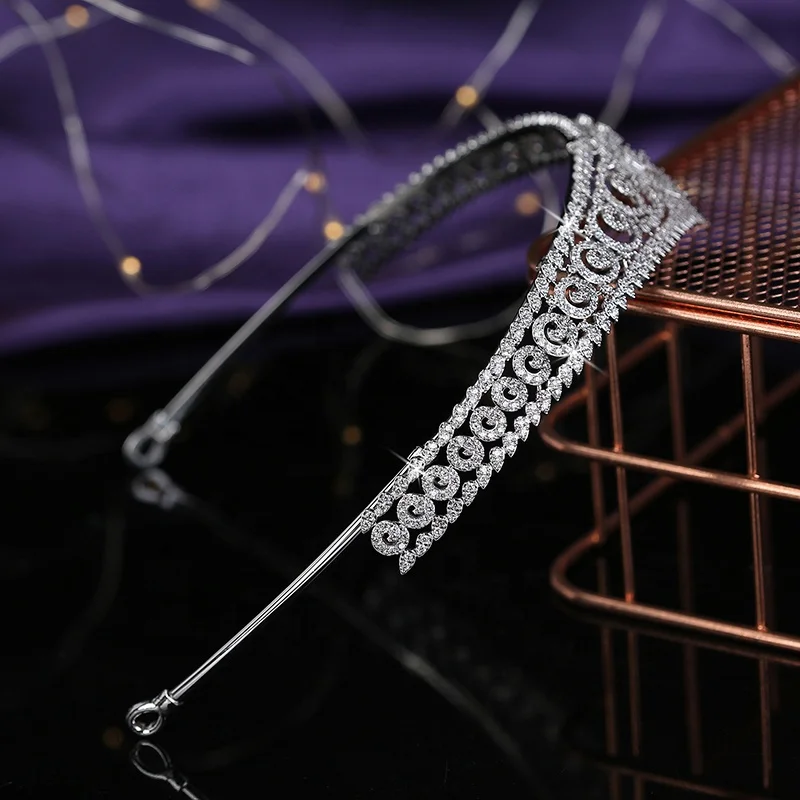 Casting Hair Jewelry Wedding Tiara Classic  Bridal Hair Accessories Anniversary Women Crowns HG0036 Corona Princesa