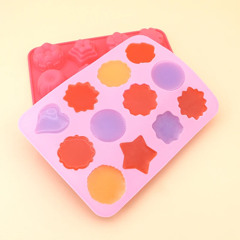 Donut silicone mold diy cake decoration Jelly pudding mold Oven baking tool Herbal cake mould