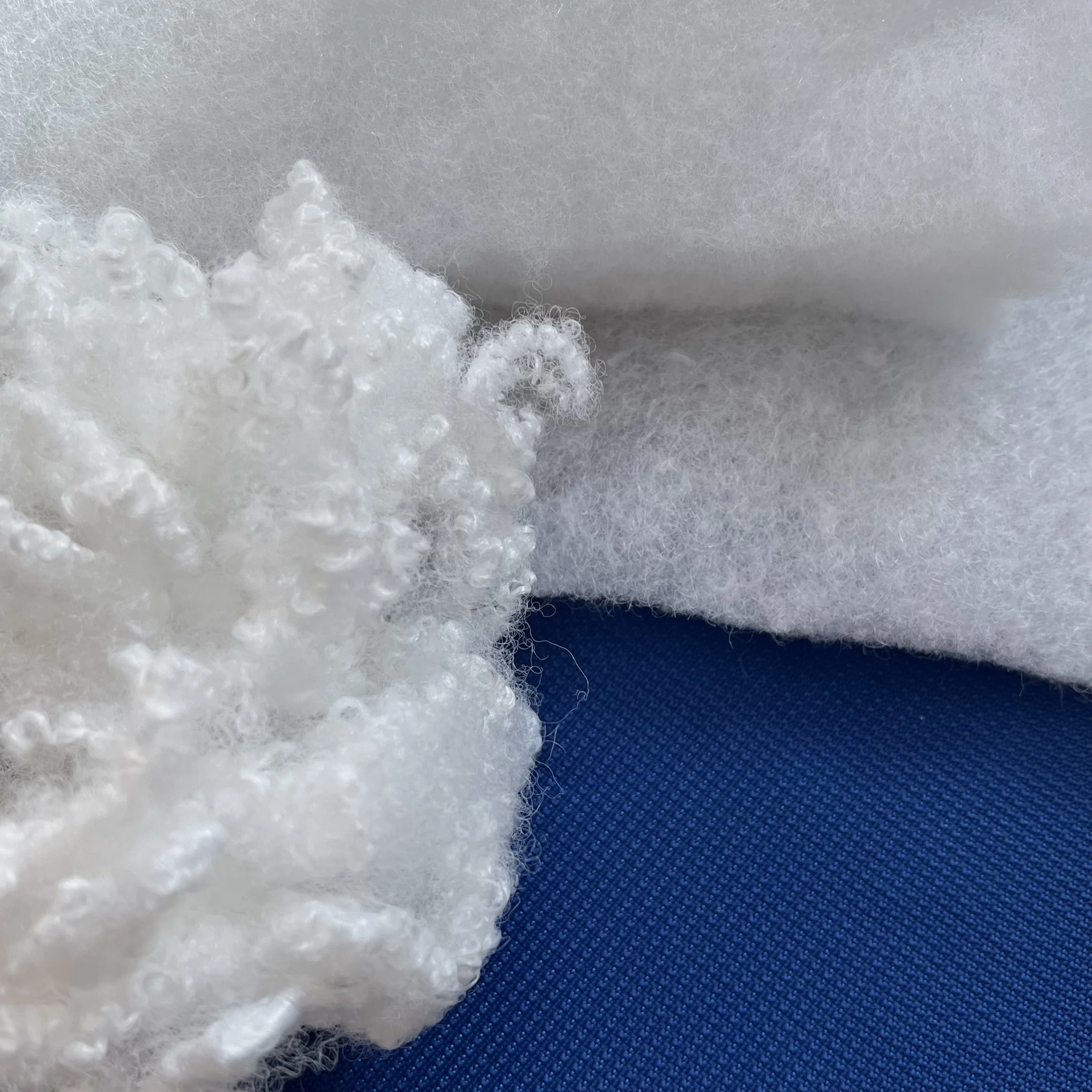 New Island hot selling hc/hcs polyester fiber for stuffing mading by hollow conjugated siliconised fiber and silicon poly fiber