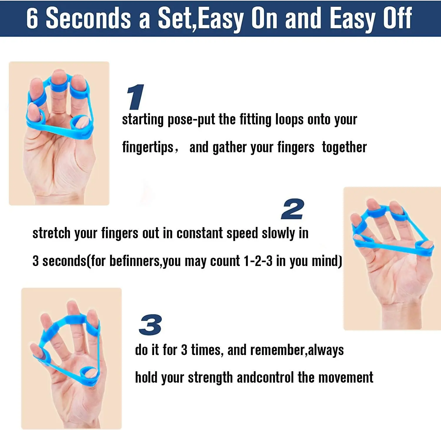 Free Sample Bigger Finger Holes Top-Quality Silicone Finger Exerciser Hand Grip Strengthener Finger Stretcher