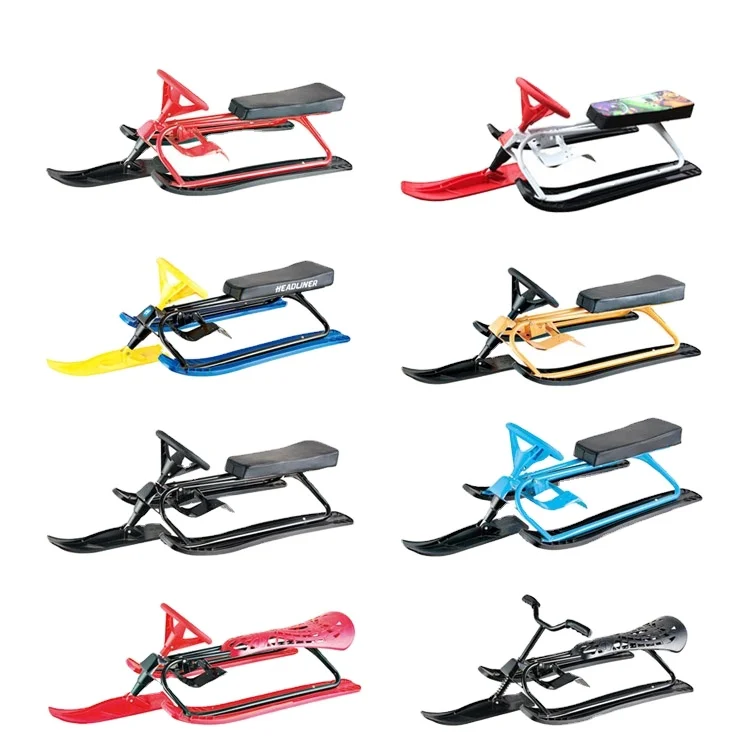 Winter spice Ski Supplies Ski Sledge PVC snow Scooter Ski Supplies Foldable Snowboard