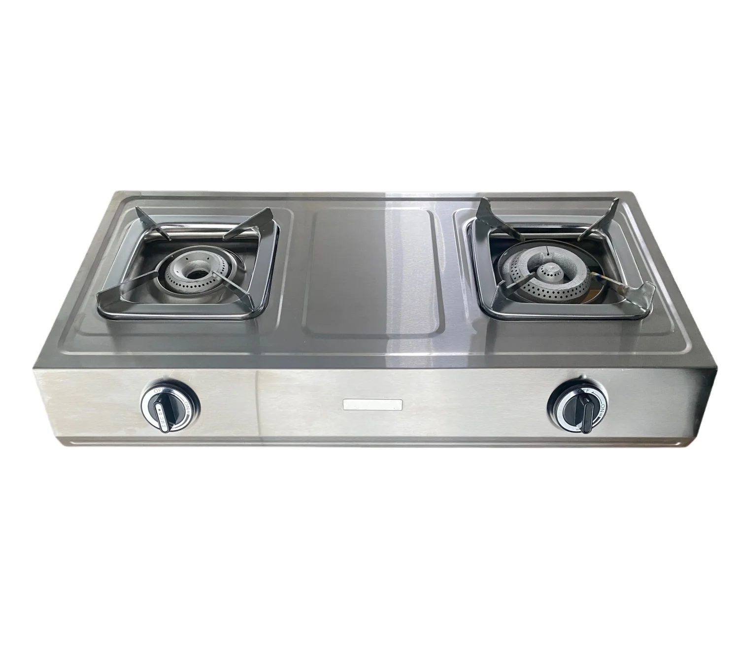 Кухонная газовая кухонная плита из нержавеющей стали 2 конфорки настольная