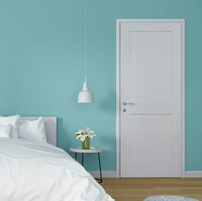 Traditional prehung 1 panel design 36 x 84 interior wooden shaker doors for apartment