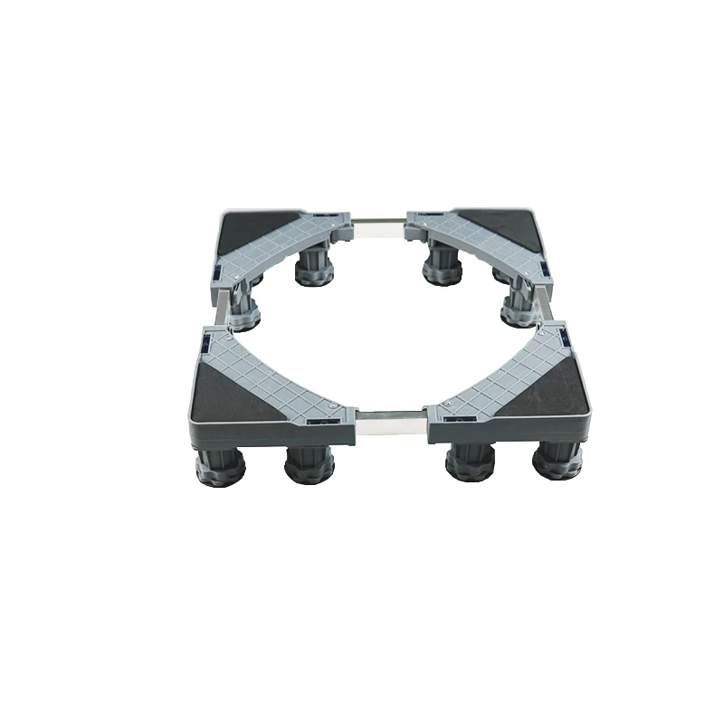 Adjustable air conditioning microwave oven and refrigerator bracket