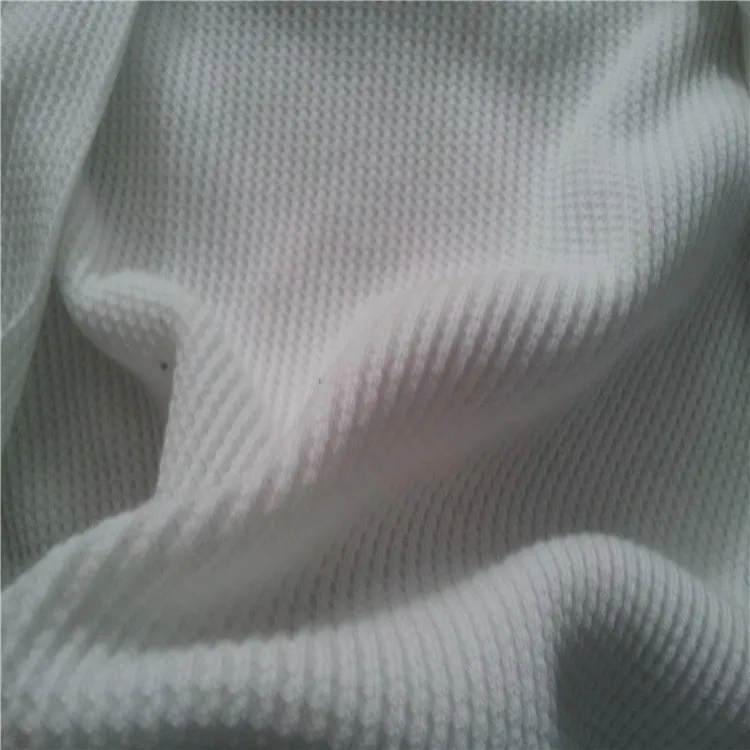 CVC60/40 Waffle Knitting 60 Cotton 40 Polyester Waffle Cotton Fabric