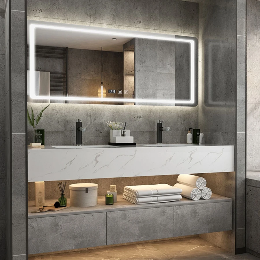 
K330 Nodic style simple design customized cheap bathroom cabinet 