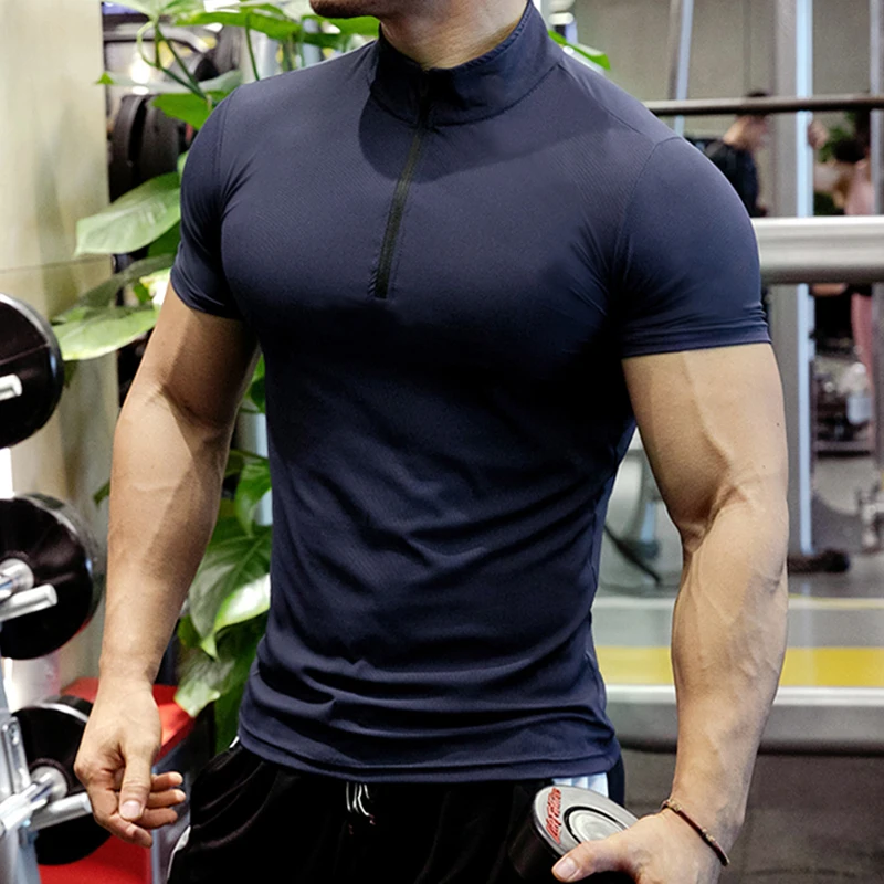 Wholesale 100% Polyester Printed Tshirts Gym Clothes For Men Custom Print Logo Sports Tee Shirt/