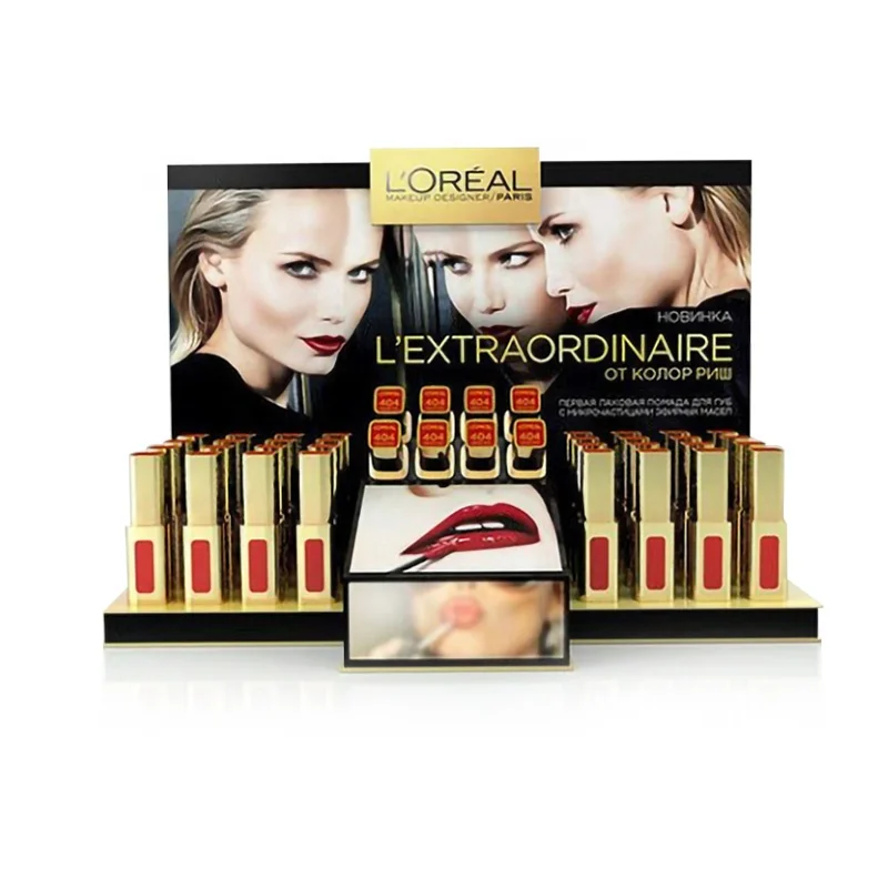 creativity retail counter top cosmetics display rack acrylic, free design!