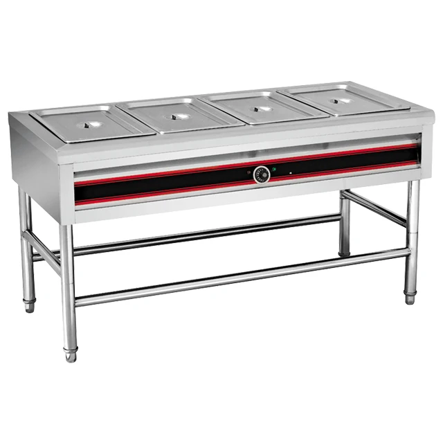 Stainless Steel Mobile Assembled Bain Marie Electric Food Warmer / Buffet Food Warmer