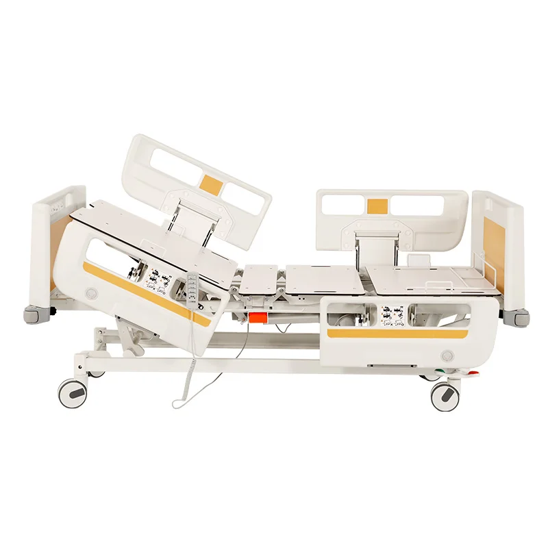 100% x-ray compatible medical use electric hospital ICU bed for sale with CPR