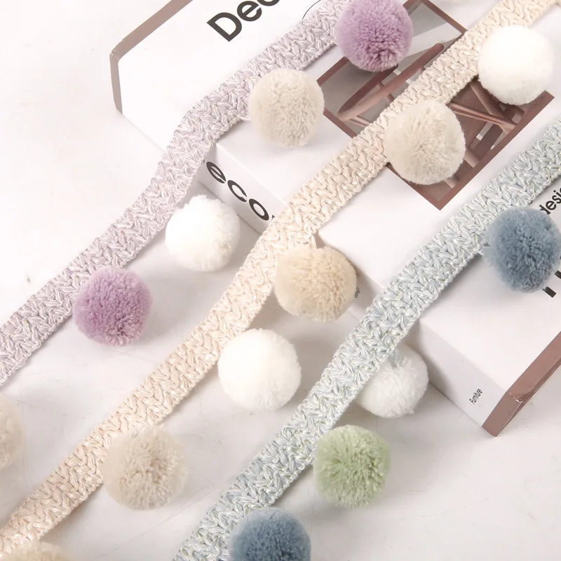 French Curtain Lace 9CM pearl lace vertical edge side wide edge embroidered water soluble patchwork gauze trim