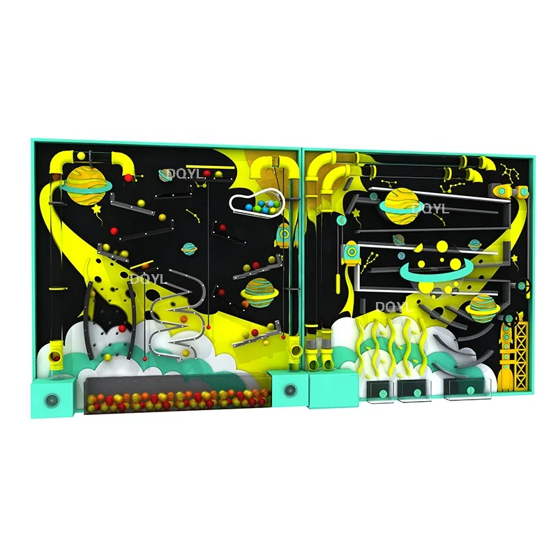 interactive tunnel maze kids amusement park ball pipe children indoor playground wall games  Pirate ship ball wall