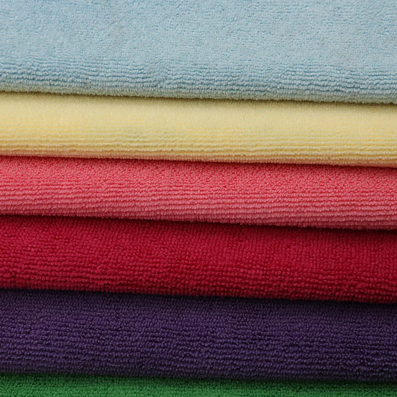 Wholesale Super Absorbent Quick Drying Face Polyester Cotton Microfiber Terry Cloth Fabric