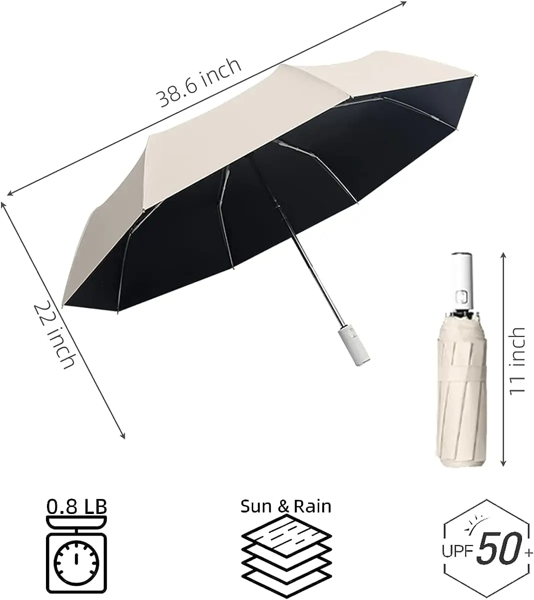 Paraplui Windproof 3 Fold Travel Automatic Umbrella Easel Strong Wind Umbrella With Logo For The Rain