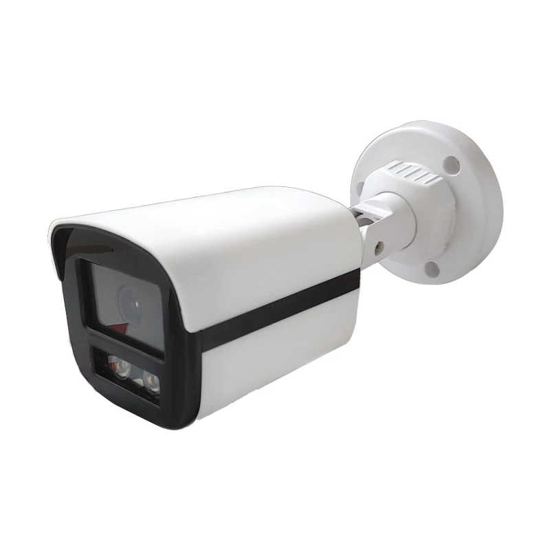 2MP 5MP hik colovu outdoor waterproof CCTV AHD TVI audio full color night vision camera warm light LED