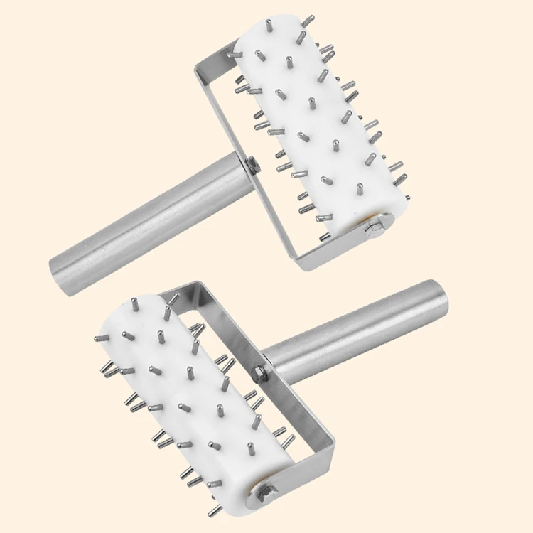 Professional Manual Dough Rolling Machine Pizza Dough Roller Docker Press