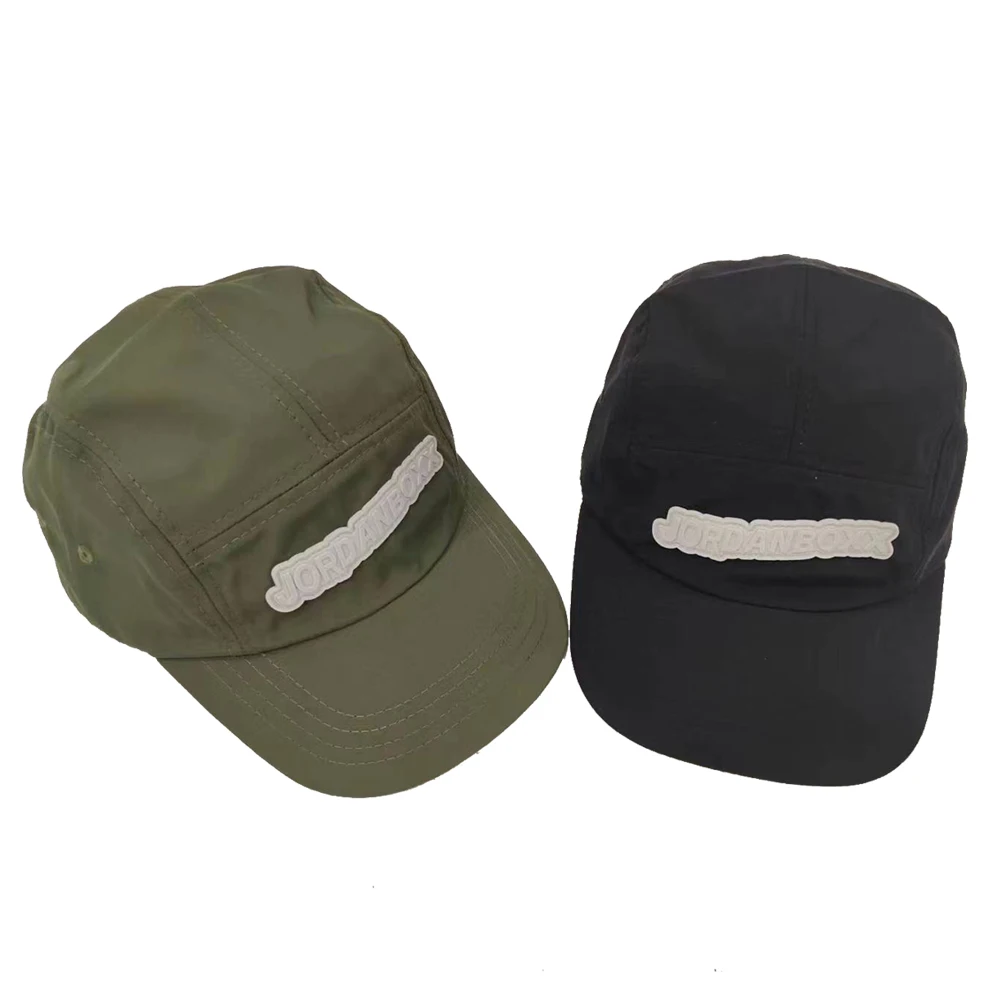COEM Custom Nylon 5 Panel Camp Running Hat for Men Summer Topo Design Sports Caps with PVC Patch and Custom Logo Wholesale