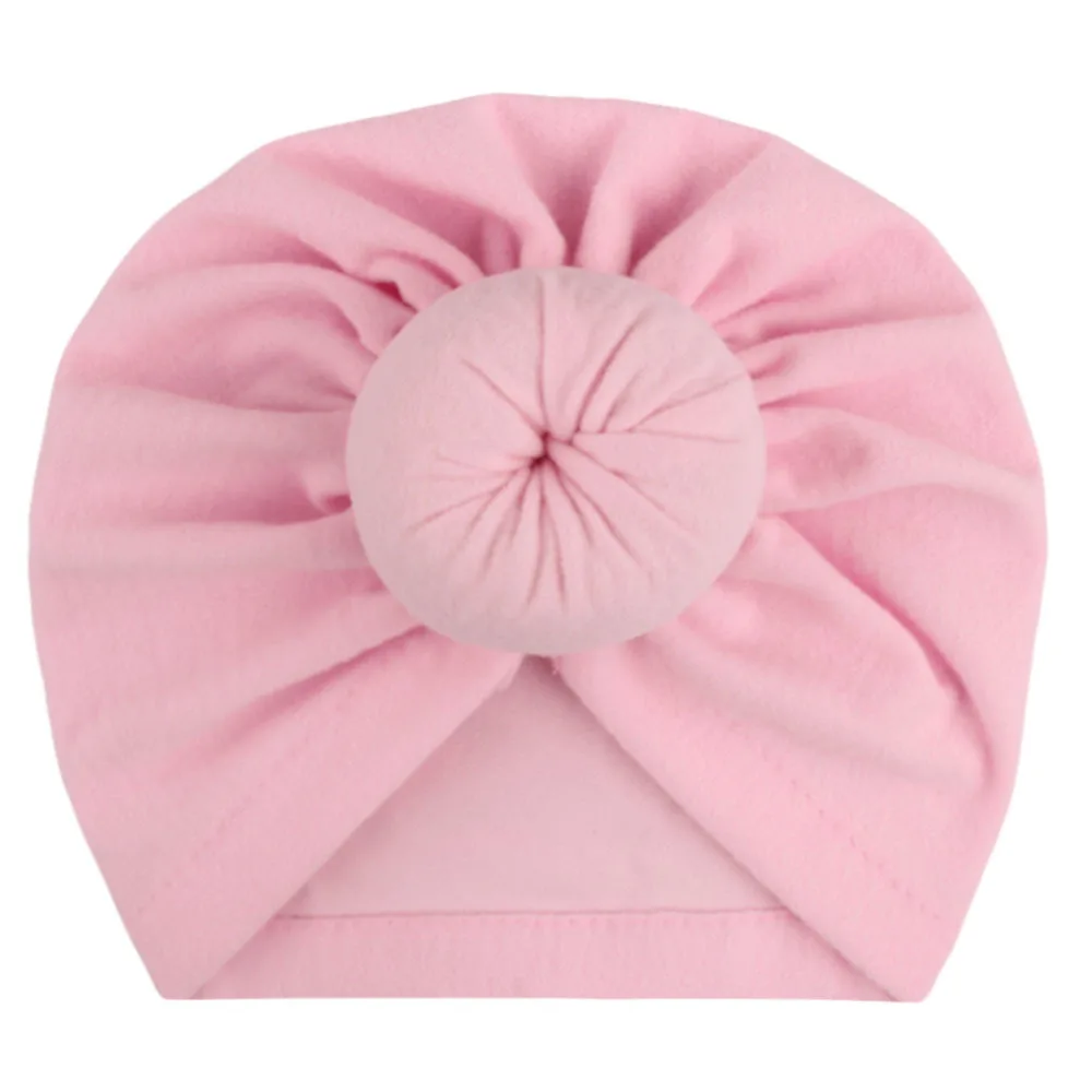 2019 Baby Cotton Blends Hat Hair Bands Elastic Headwraps Headband Soft Bowknot Turban for Children Girls  Baby