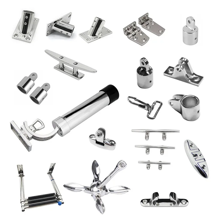 Boat Parts Stainless Marine Bimini Top Connecting Deck Hinge for Yacht