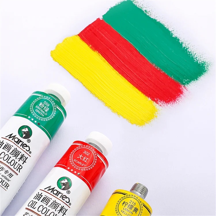 China Maries original 170ml Oil Colour Bright Color   non-toxic artist tube package art supplies