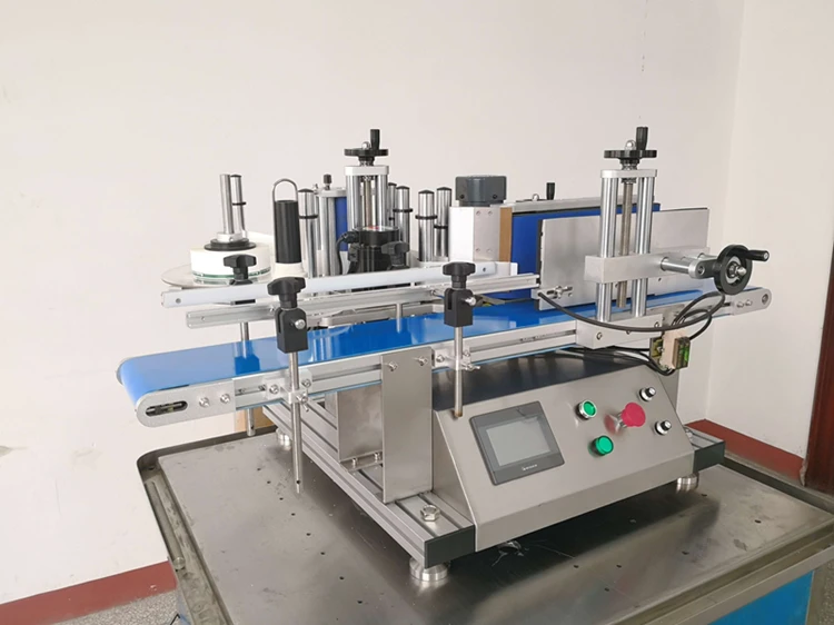 Stock available in Germany, USA, Russia automatic desktop round bottle sticker labeling machine
