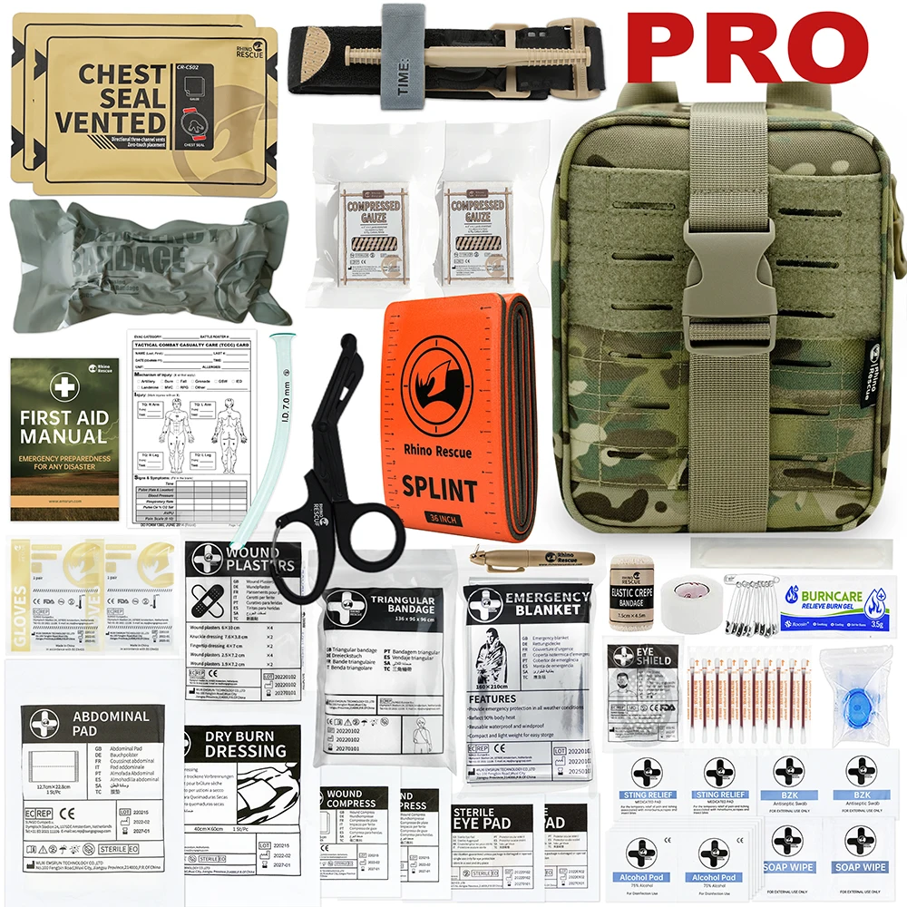 EMT IFAK Tactical Molle Pouch First Aid Kit Bag Rip-away Medical Pouches Utility Box for Outdoor Hiking Traveling