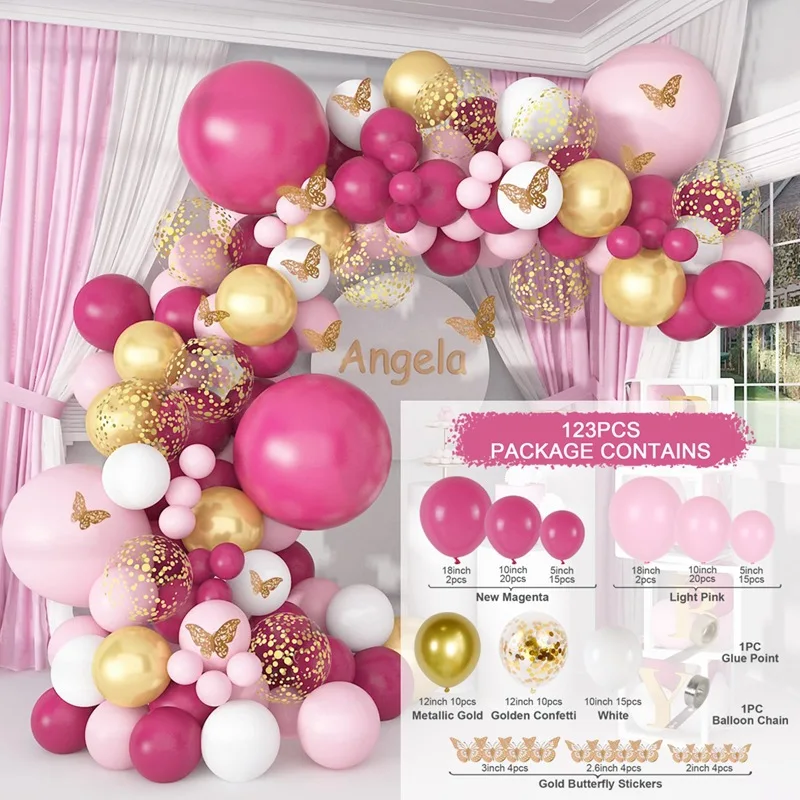 Wholesale Latex Balloons Girls Garland Arch Kit Christmas Birthday Wedding Party Decorations Supplies Sets