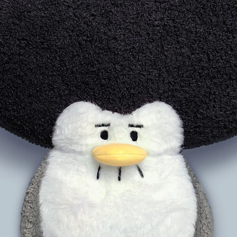 2022 Penguin doll with explosive head Sad expression doll Animal stuffed gift Ugly cute car pillow cute cushion