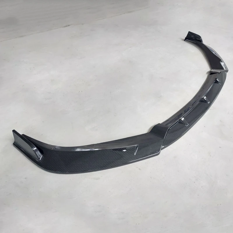 For Sentra SYLPHY 2016-2019 carbon fiber Style Front Lip Bumper Shovel Cover Trim 3PC ABS Rear lip rear spoiler  Diffuser