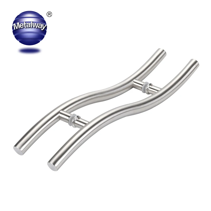 China Supplier 304 Stainless Steel Slide Bathroom Shower Interior Pull Glass Door Handle