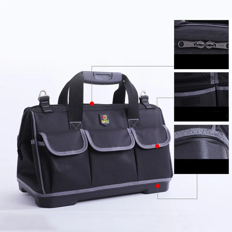 Portable high quality herramientas electricista waterproof engineer canvas heavy duty electrician tool bag