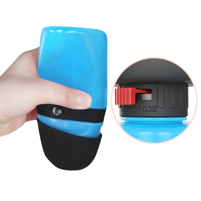Pet water bottle outdoor portable portable custom kettle 500ML drinking travel dog squeeze bottle