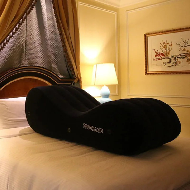 Factory Price Sex Sofa Inflatable Furniture Pillow Men and Women Living Room Sofa Love Pillow Sofa Bed