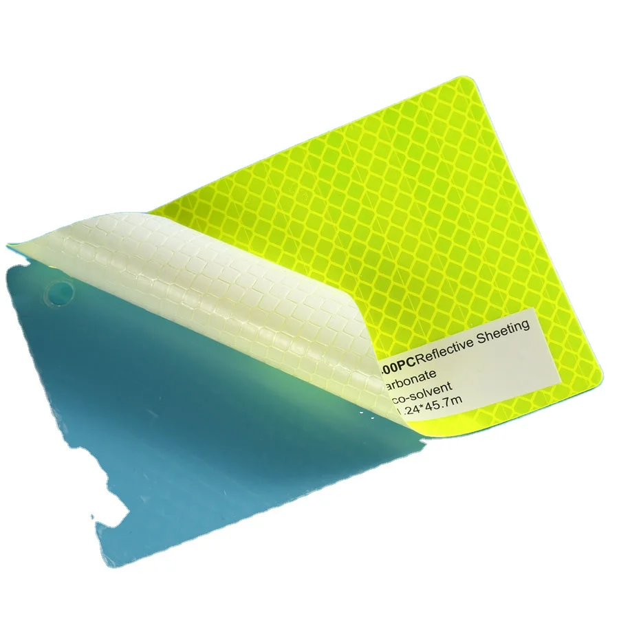 Color Acrylic Type Self adhesive Reflective Sheeting for safety sign