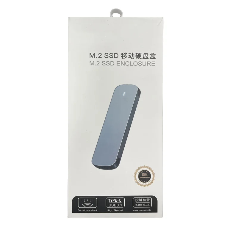 Алюминиевый адаптер M.2 NVME SSD, USB 3,1/3,2 Gen 2 (10 Гбит/с) к NVME PCI-E M-Key, твердотельный накопитель, внешний корпус