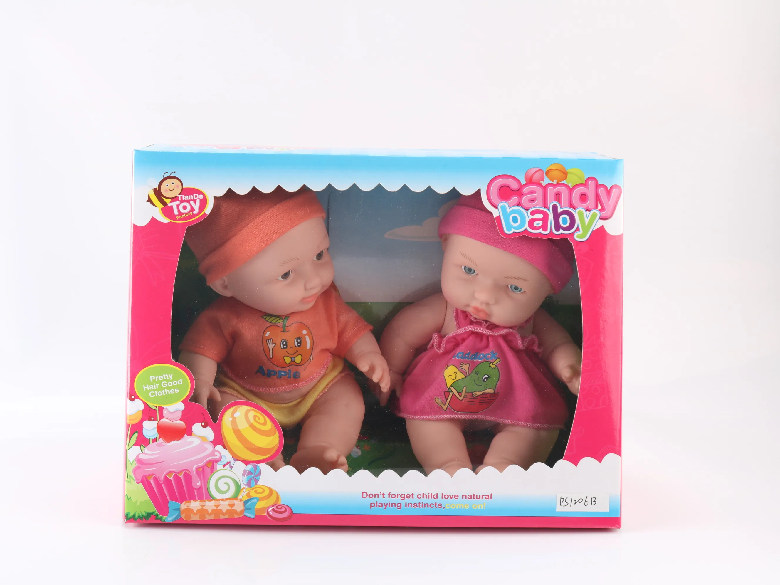 10 -inch cute baby doll pvc material simulation family interactive multi -person children toys