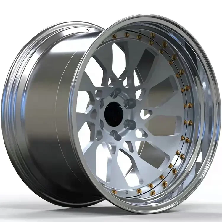 WR018 Customized 2 piece 3 piece rims 22 inch forged alloy wheels 5x112 5x120 wheels forged blank for bmw f30 e46 f10 tesla 350z