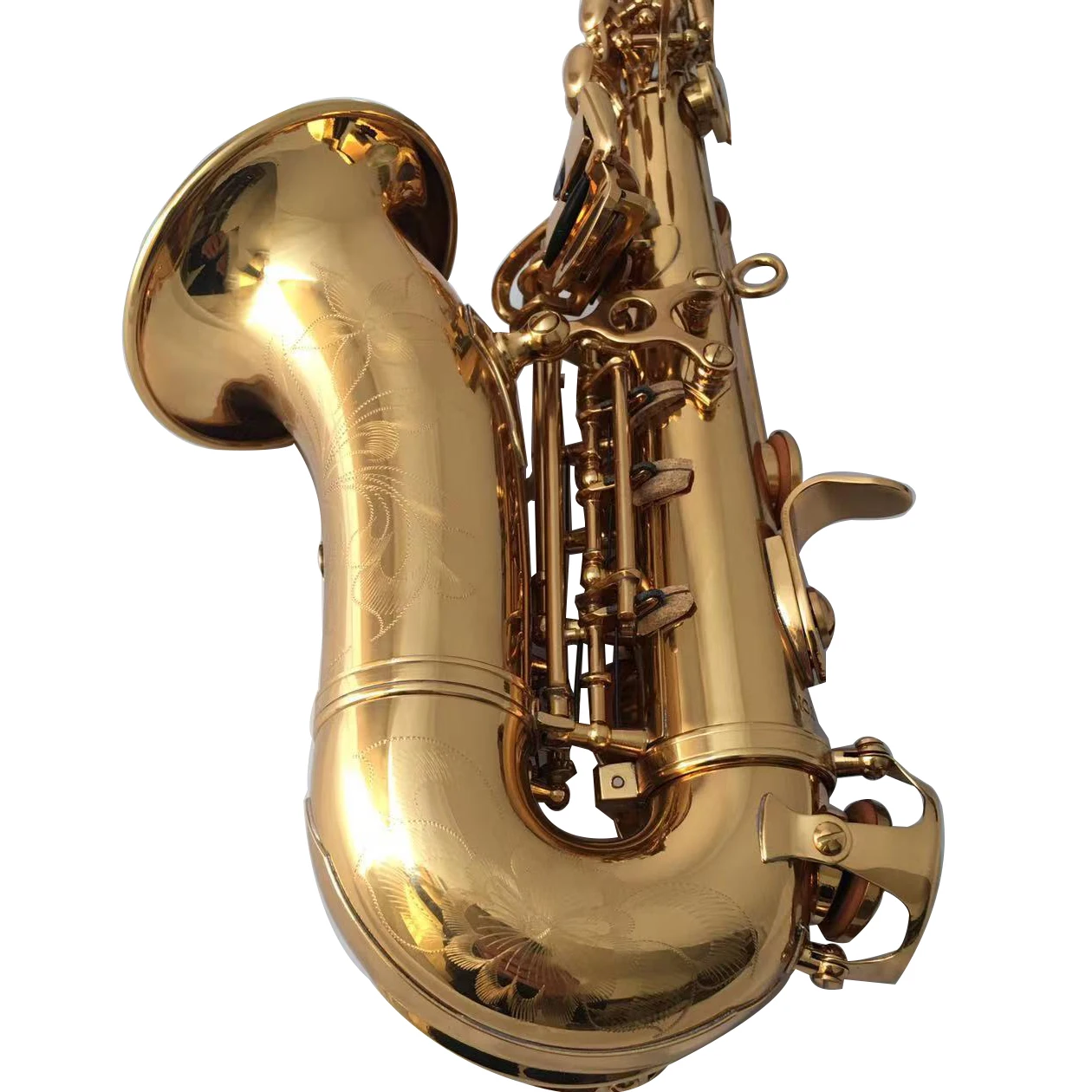 Yanagisawa изогнутый саксофон сопрано с Золотым Лаком прямые